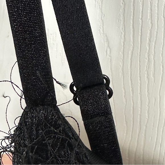 Gorgeous black Eloquii jumpsuit, wide leg, fun textured fringe at top, size 20 - Picture 14 of 15